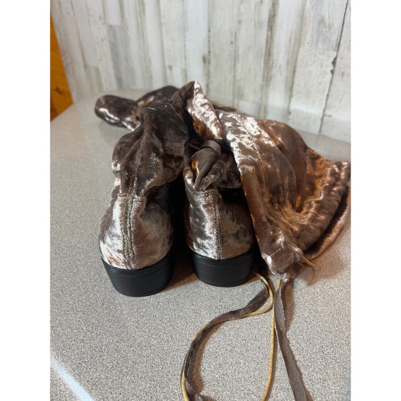 Bamboo Over the knee velvet boots Tamaris pink size 7‎ 1/2 - Picture 6 of 6